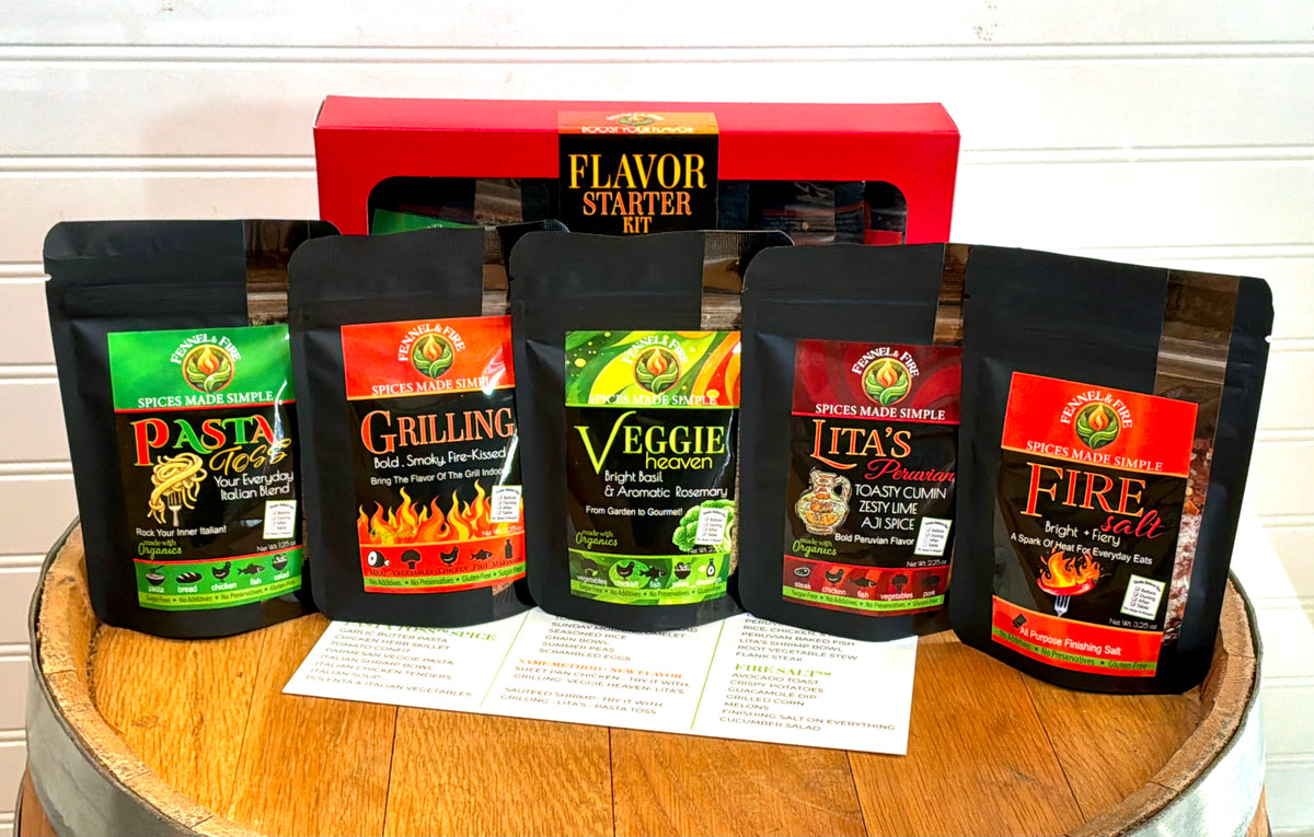 The Flavor Starter Kit- 5 Blends. Endless Meals. Zero Guesswork