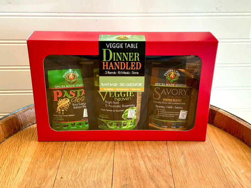 Dinner Handled™ Veggie Table Box 3 Blends • 16 Dinner Ideas