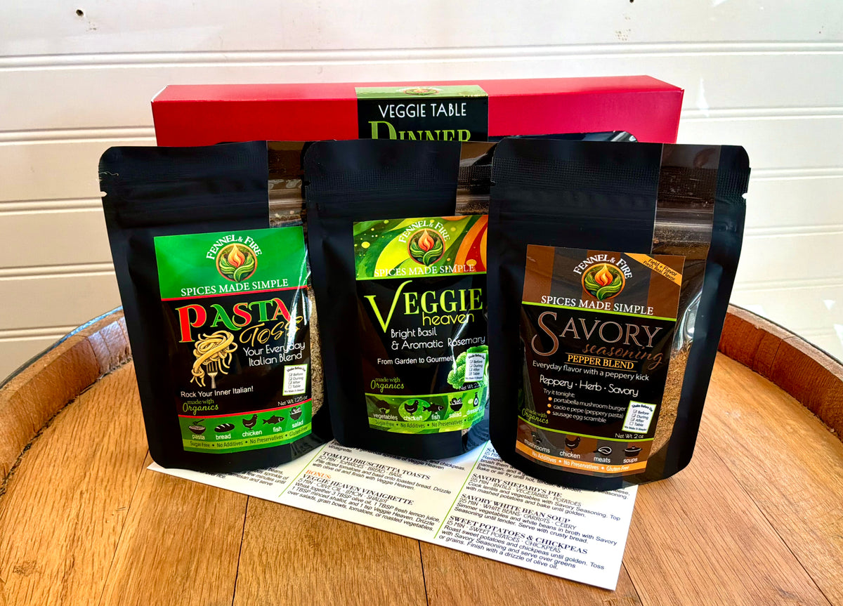 Dinner Handled™ Veggie Table Box 3 Blends • 16 Dinner Ideas