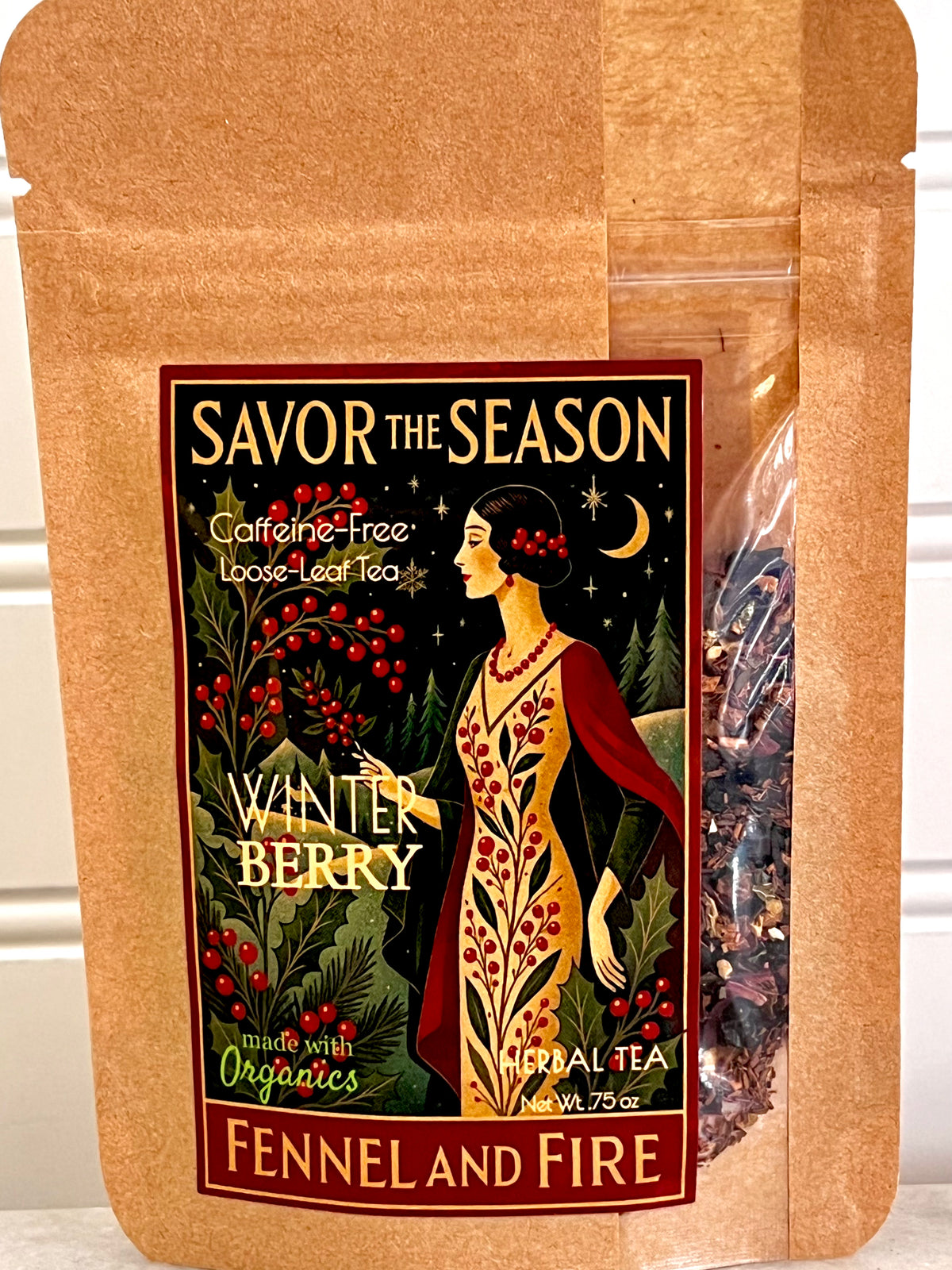 Winter Berry Loose Leaf Tea Blend Caffeine-free