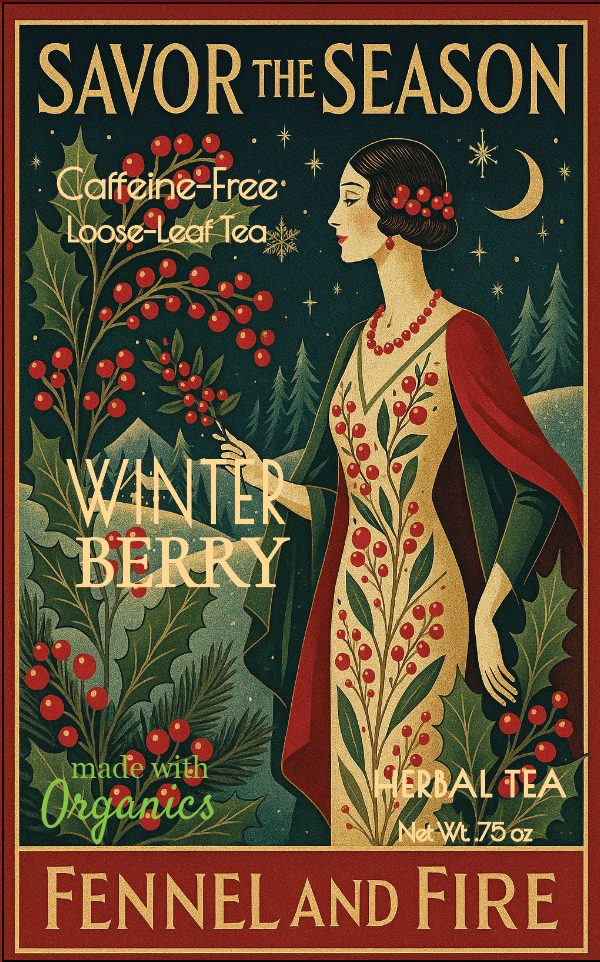 Winter Berry Loose Leaf Tea Blend Caffeine-free