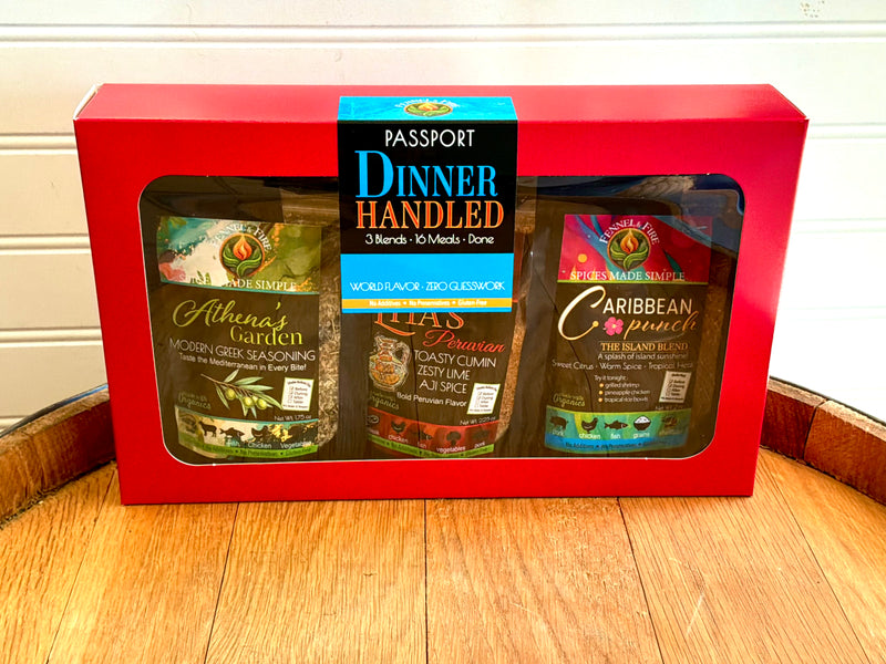 Dinner Handled™ Passport to Flavor Box 3 Blends • 16 Dinner Ideas
